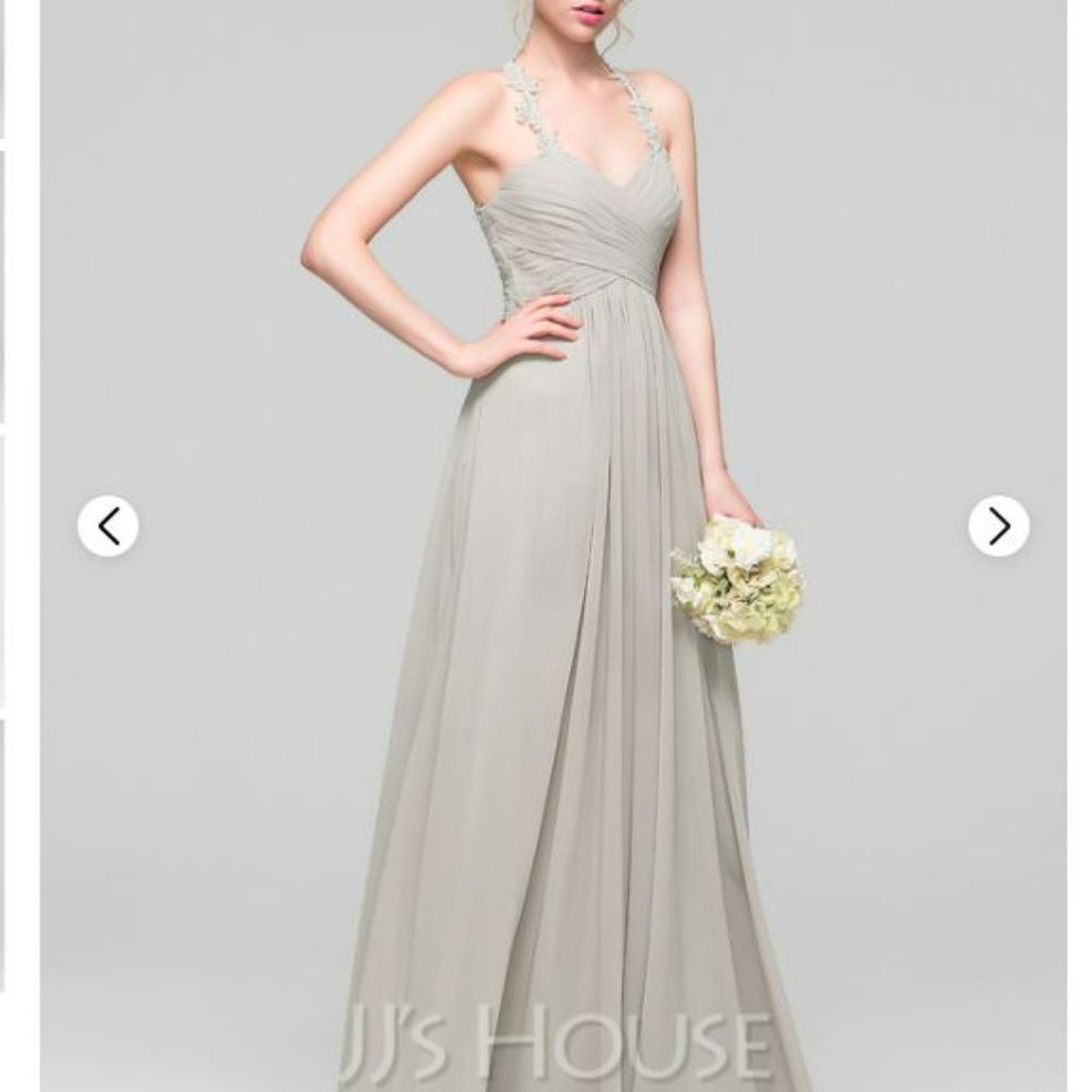 JJs House A-Line Sweetheart Floor-Length Chiffon Bridesmaid  prom Dress